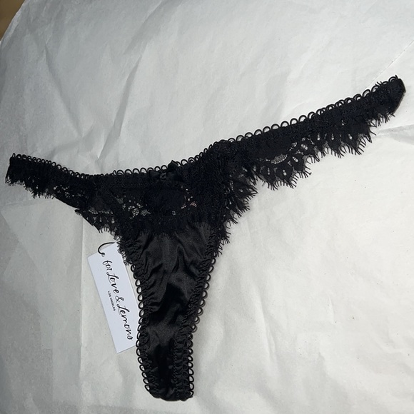 For Love and Lemons Faye Lace THONG Panty - Picture 10 of 12
